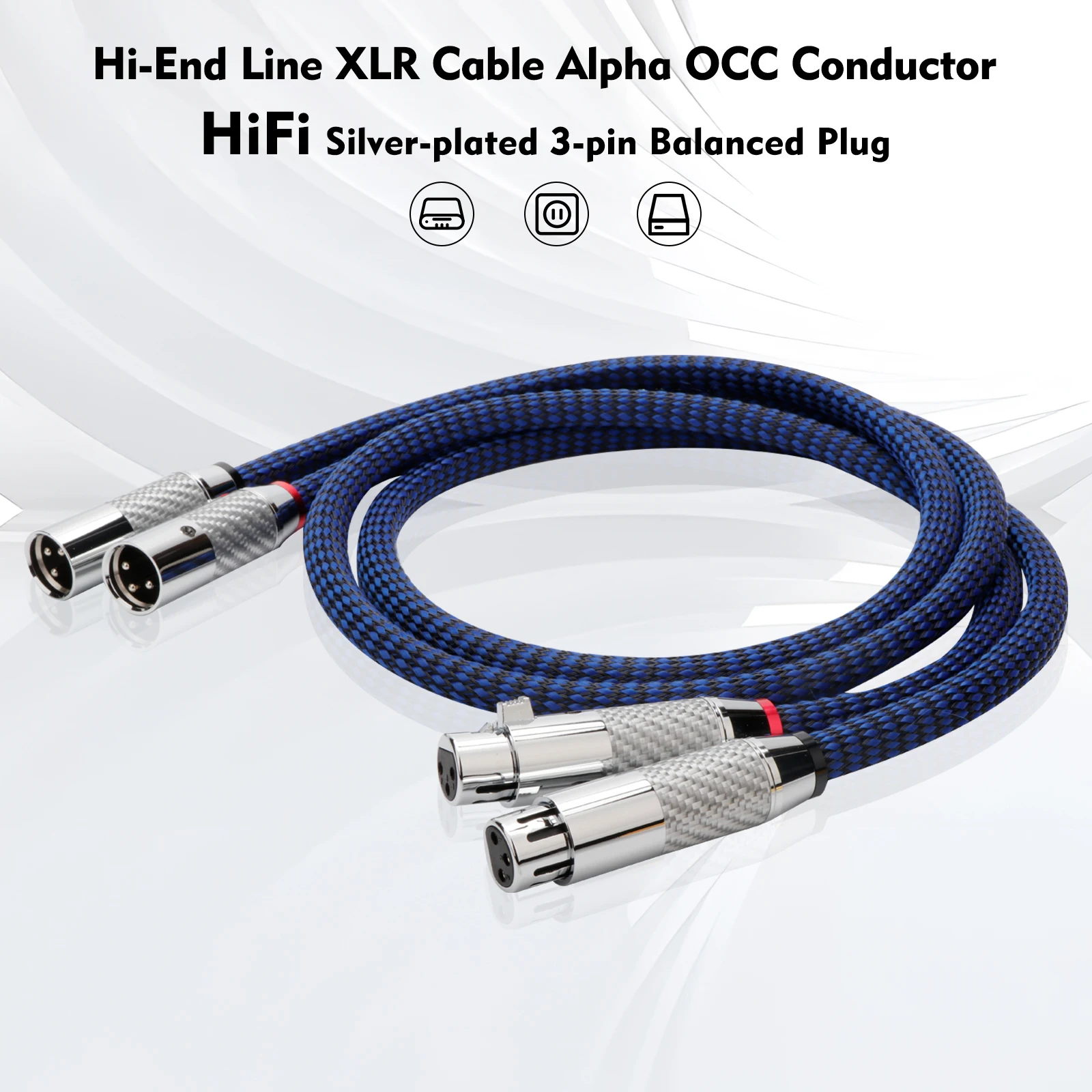 XLR-кабель Preffair X404 OCC с серебряным покрытием, проводник HiFi с посеребренной 3-контактной сбалансированной вилкой
XLR-кабель Preffair X404 OCC с серебряным покрытием, проводник HiFi с посеребренной 3-контактной сбалансированной вилкой