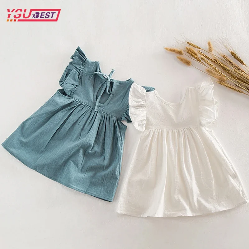 2024 Summer Fresh Cute Cotton Princess Dress Baby Girl Dress Clothes Girl Solid Color Sleeveless Backless Dress Toddler Clothing
2024 Summer Fresh Cute Cotton Princess Dress Baby Girl Dress Clothes Girl Solid Color Sleeveless Backless Dress Toddler Clothing