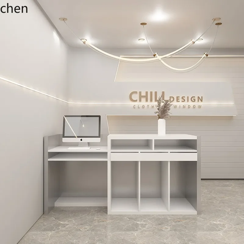 b7- Simple Modern Clothing Store Stainless Steel Cashier Counter Beauty Salon Nail Salon Bar Table Front Desk Reception Desk
b7- Simple Modern Clothing Store Stainless Steel Cashier Counter Beauty Salon Nail Salon Bar Table Front Desk Reception Desk