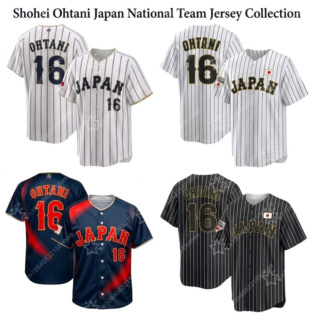 Бейсбольная футболка-джерси 3D-печати 2023/2026 Shohei Ohtani 16 Samurai Japan для мужчин, форма для Классика мирового бейсбола, спортивная одежда
Бейсбольная футболка-джерси 3D-печати 2023/2026 Shohei Ohtani 16 Samurai Japan для мужчин, форма для Классика мирового бейсбола, спортивная одежда