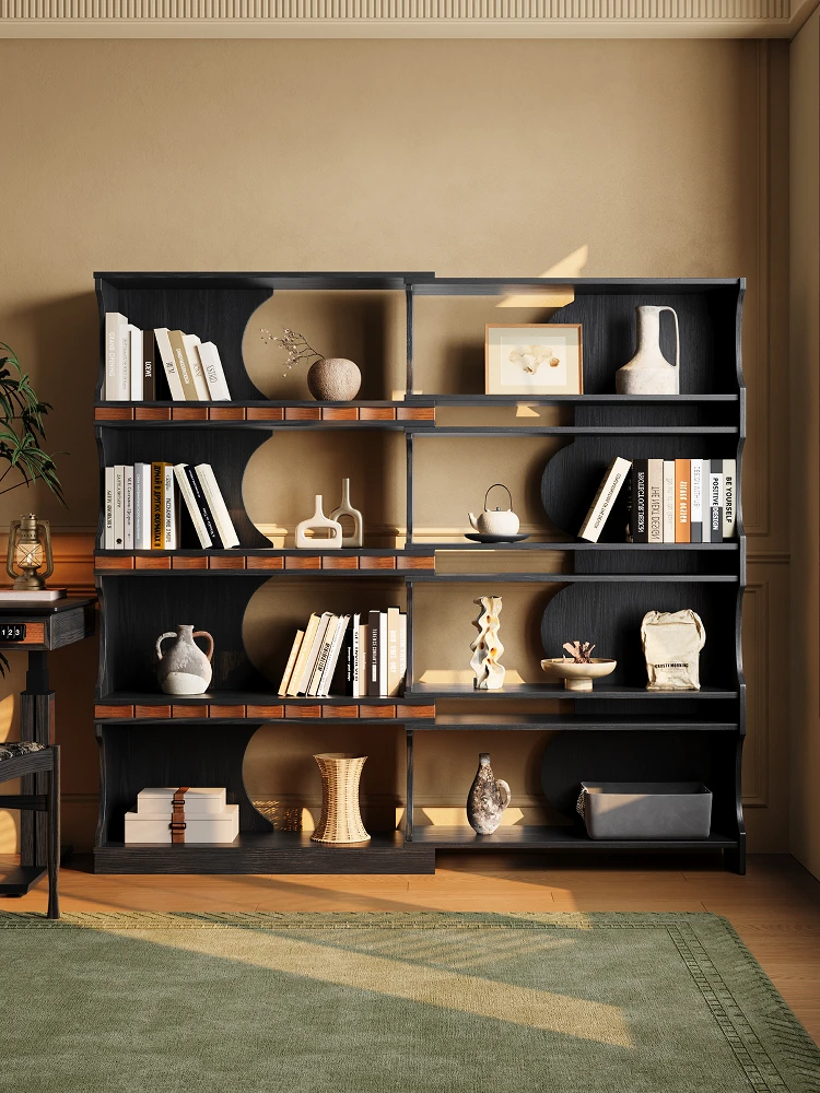 LMM French retro solid wood bookcase shelf floor-to-ceiling storage integrated against the wall medieval against the wall
LMM French retro solid wood bookcase shelf floor-to-ceiling storage integrated against the wall medieval against the wall