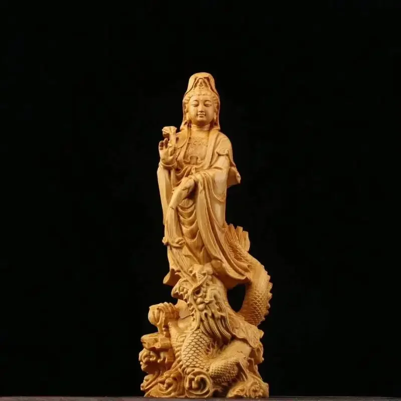 Feng Shui Solid Wood Hand Carved Buddha Statue Carving Guanyin Buddha Ornaments Home Living Room Statue
Feng Shui Solid Wood Hand Carved Buddha Statue Carving Guanyin Buddha Ornaments Home Living Room Statue