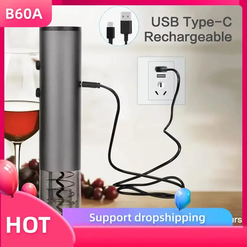 B60A электрическая открывалка для бутылок вина USB перезаряжаемая открывалка для бутылок штопор кухонные гаджеты
B60A электрическая открывалка для бутылок вина USB перезаряжаемая открывалка для бутылок штопор кухонные гаджеты