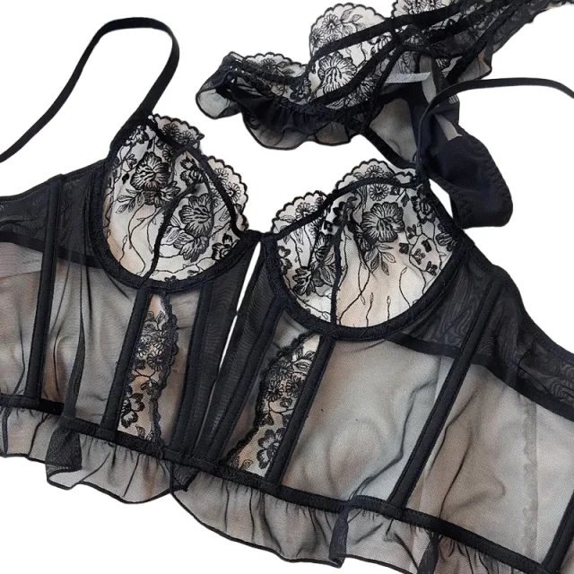 KUCLUTFrench Vest Hollow Out Mesh Bra Set Full Lace Ultrathin Transparent Dress Girls Intimates Push Up Women Lingerie Underwear
KUCLUTFrench Vest Hollow Out Mesh Bra Set Full Lace Ultrathin Transparent Dress Girls Intimates Push Up Women Lingerie Underwear