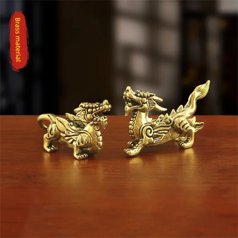 2 pcs/pair Copper Chinese Mythical Animal Home Decor - Dragon Head, Ox Tail, Horse Hooves, Elk Body Brass Ornament Brass Zen Dec
2 pcs/pair Copper Chinese Mythical Animal Home Decor - Dragon Head, Ox Tail, Horse Hooves, Elk Body Brass Ornament Brass Zen Dec