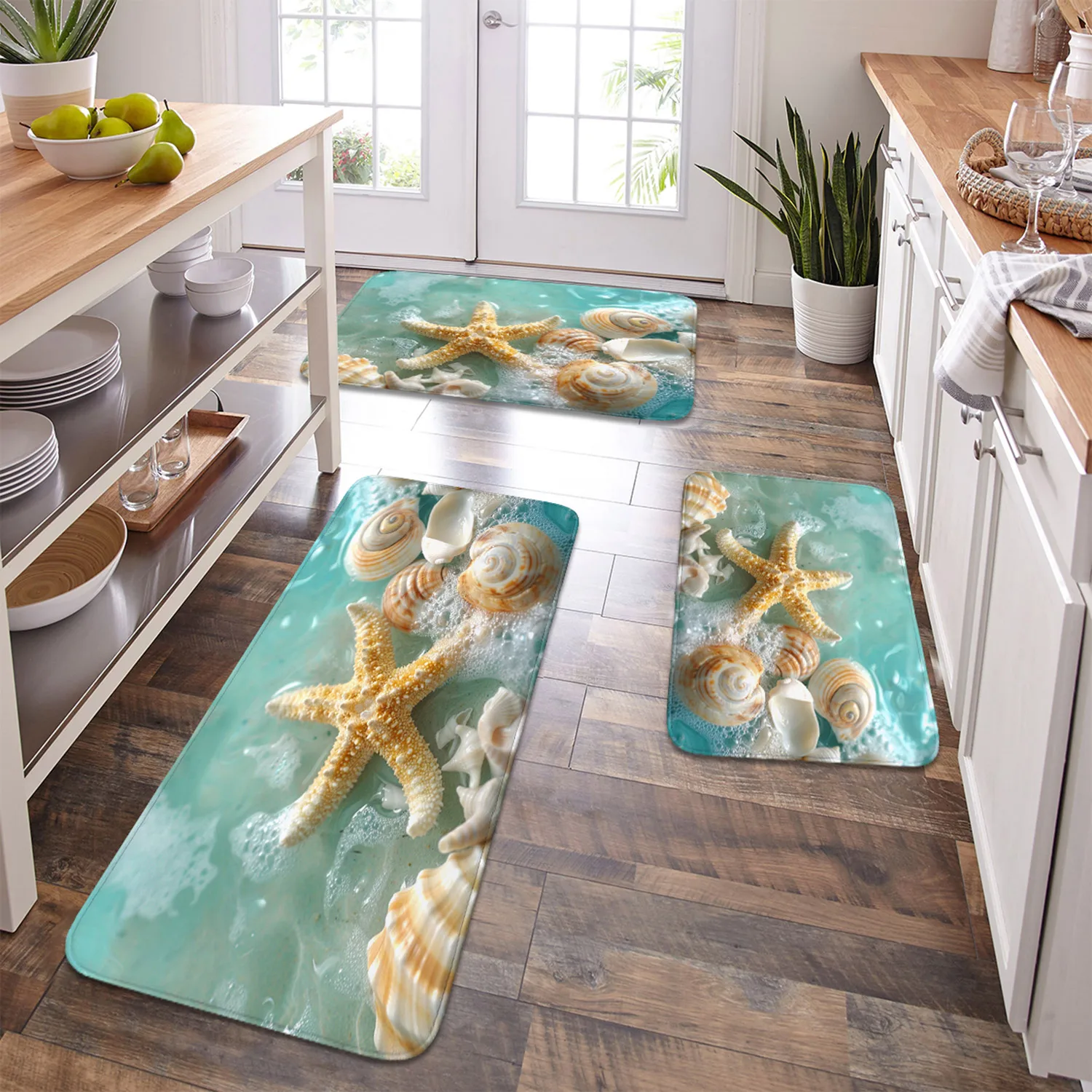 1 piece ocean beach themed non-slip floor mat, quick-drying soft flannel rubber back-bottom door mat suitable for bathroom, kitc
1 piece ocean beach themed non-slip floor mat, quick-drying soft flannel rubber back-bottom door mat suitable for bathroom, kitc