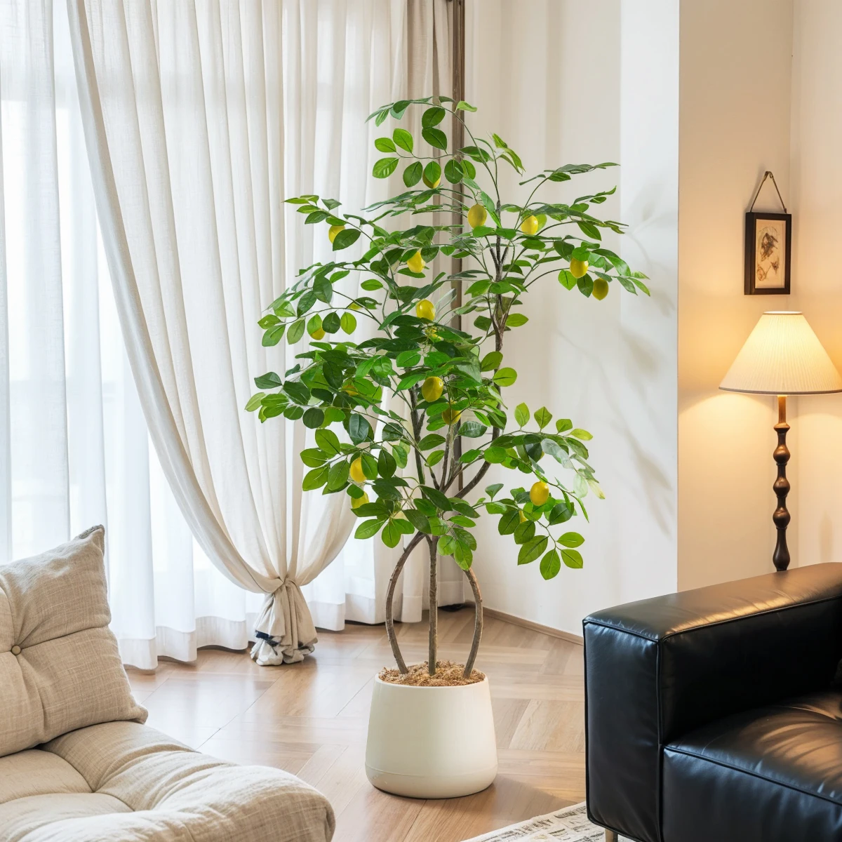 Indoor Living Room Lemon Tree Artificial Plant Decorative Ornament High-End Sensation Greenery next to Sofa Floor Standing
Indoor Living Room Lemon Tree Artificial Plant Decorative Ornament High-End Sensation Greenery next to Sofa Floor Standing