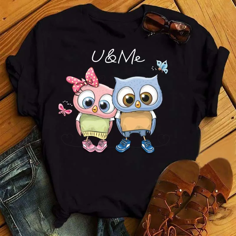 Lovely Owl Pattern Printing Tshirt Lovely Lady Summer Casual Short-Sleeved T-Shirt Round Collar Harajuku Y2K Shirt Woman Clothes
Lovely Owl Pattern Printing Tshirt Lovely Lady Summer Casual Short-Sleeved T-Shirt Round Collar Harajuku Y2K Shirt Woman Clothes