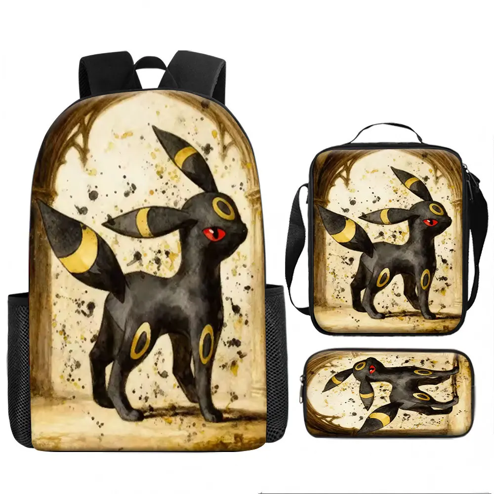 Kids Bag,Pokémon,Umbreon 3pcs Backpack Set Vintage Canvas School Bag with Lunch Pouch & Pen Case for Boys Girls Travel
Kids Bag,Pokémon,Umbreon 3pcs Backpack Set Vintage Canvas School Bag with Lunch Pouch & Pen Case for Boys Girls Travel
