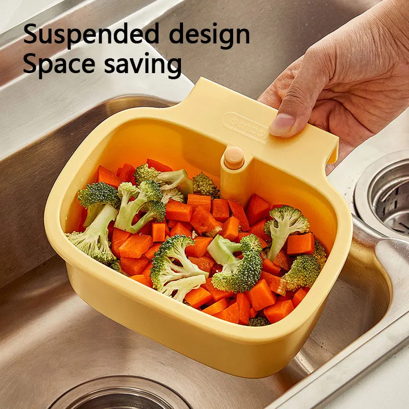 1pcMulti functional suspended sink drainage basket one click press food residue filter separator fruit vegetable cleaning basket
1pcMulti functional suspended sink drainage basket one click press food residue filter separator fruit vegetable cleaning basket