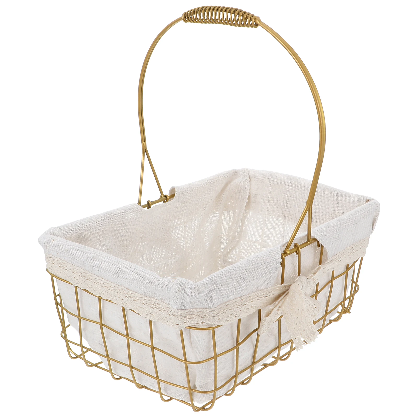 Wrought Iron Storage Basket Cloth Handled Metal Kitchen Baskets Large Outdoor Bucket Home Decor Practical
Wrought Iron Storage Basket Cloth Handled Metal Kitchen Baskets Large Outdoor Bucket Home Decor Practical