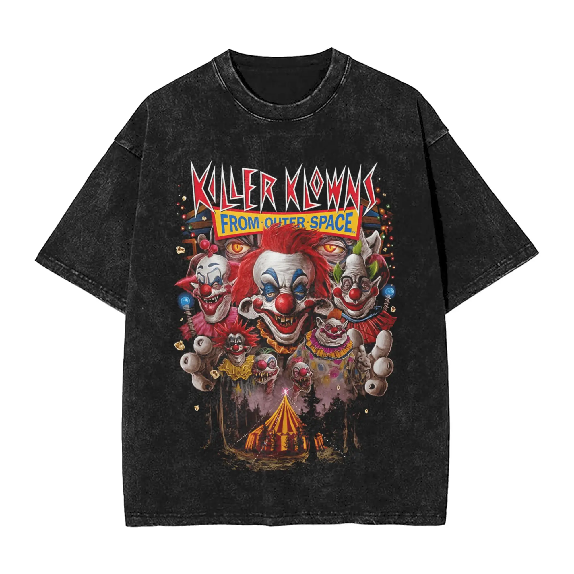 Unique Killer Klowns From Outer Space Horrific Harlequins T-Shirt for Men Washed T Shirts Short Sleeve Tees Summer Clothing
Unique Killer Klowns From Outer Space Horrific Harlequins T-Shirt for Men Washed T Shirts Short Sleeve Tees Summer Clothing