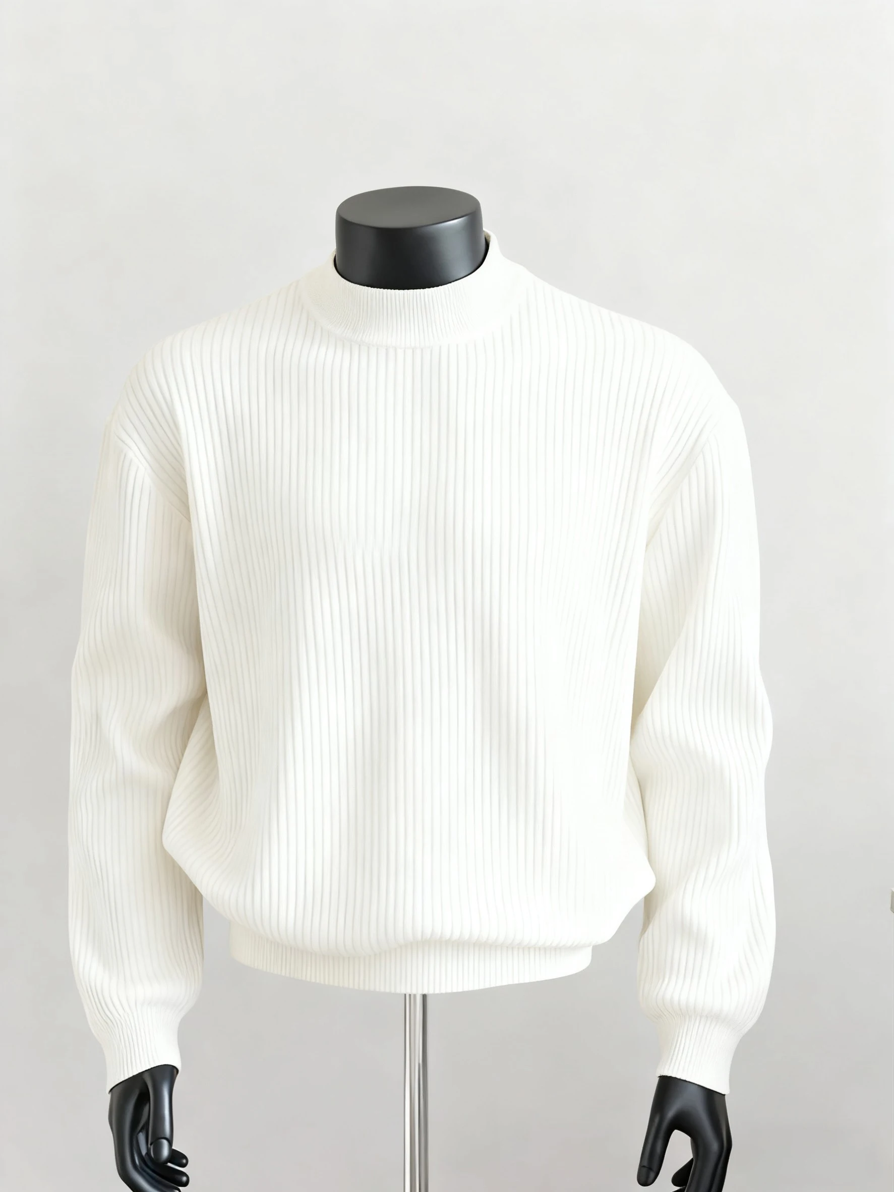 Мужской облегающий вязаный свитер с высоким воротником, осенне-зимний, в полоску, мягкий, удобный, повседневный, модный
Мужской облегающий вязаный свитер с высоким воротником, осенне-зимний, в полоску, мягкий, удобный, повседневный, модный