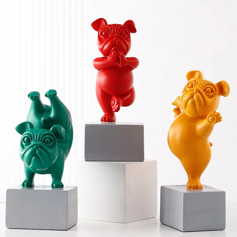 Resin Yoga French Bulldog Statue Resin Dog Figurines Nordic Creative Cartoon Animals Sculpture Children' Room Decor Crafts
Resin Yoga French Bulldog Statue Resin Dog Figurines Nordic Creative Cartoon Animals Sculpture Children' Room Decor Crafts