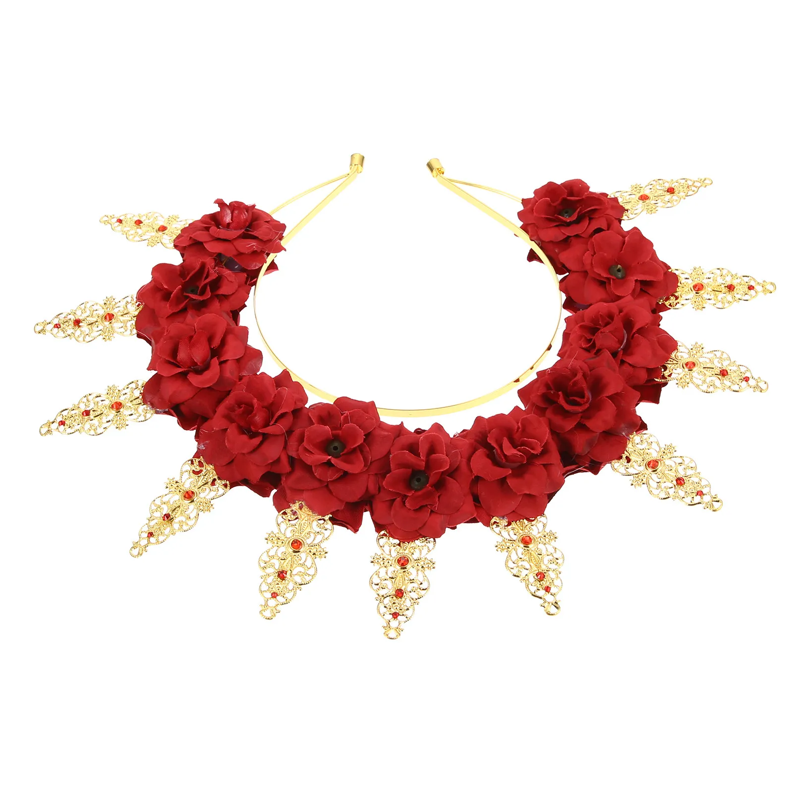 Elegant Metal Flower Crown Stylish Wedding Hairband Brides Girls Headdress Holiday Party Floral Tiara Hair
Elegant Metal Flower Crown Stylish Wedding Hairband Brides Girls Headdress Holiday Party Floral Tiara Hair