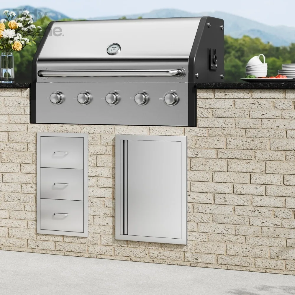 304 Stainless Steel Access Door, Flush Mount Vertical Panel for Outdoor Kitchen BBQ Islands,Pizza Oven Cabinets & Grill Stations
304 Stainless Steel Access Door, Flush Mount Vertical Panel for Outdoor Kitchen BBQ Islands,Pizza Oven Cabinets & Grill Stations
