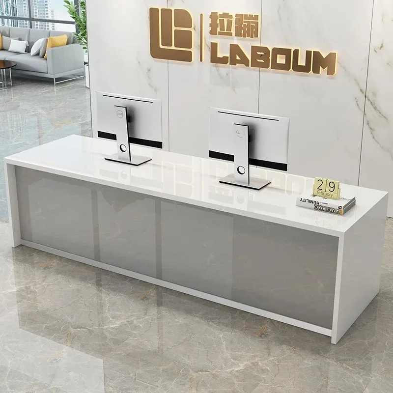 Company Luxury Reception Desk Salon Modern Professional Cashier Reception Desk Simple Mostrador De Tienda Commercial Furniture
Company Luxury Reception Desk Salon Modern Professional Cashier Reception Desk Simple Mostrador De Tienda Commercial Furniture