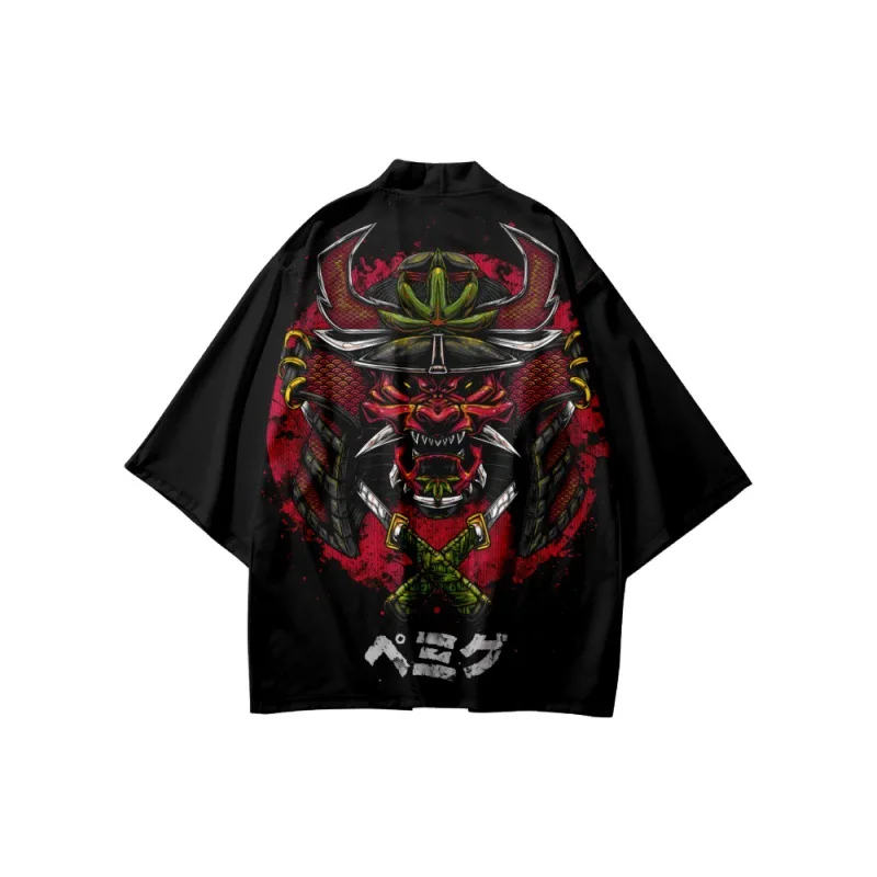 Fashion Cardigan Men Women Beach Kimono Japanese Streetwear Style Katana Print Summer Black Haori Yukata Harajuku Tops
Fashion Cardigan Men Women Beach Kimono Japanese Streetwear Style Katana Print Summer Black Haori Yukata Harajuku Tops
