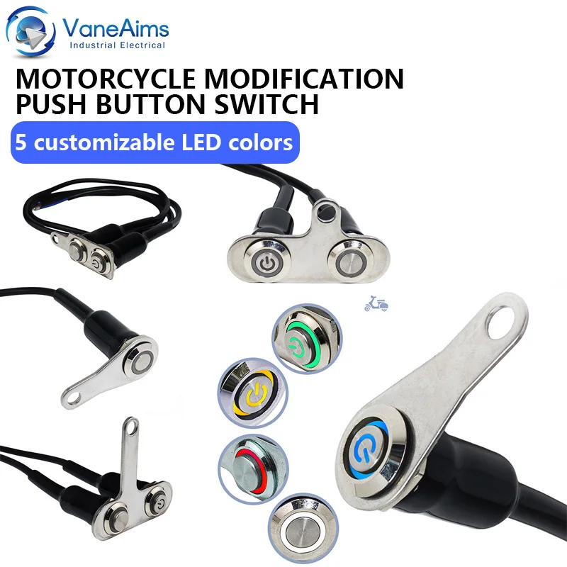 Motorcycle Handlebar Switch Metal Waterproof On Off Motorbike Button Momentary Latching for Start Stop Brake Horn Hazard Light
Motorcycle Handlebar Switch Metal Waterproof On Off Motorbike Button Momentary Latching for Start Stop Brake Horn Hazard Light