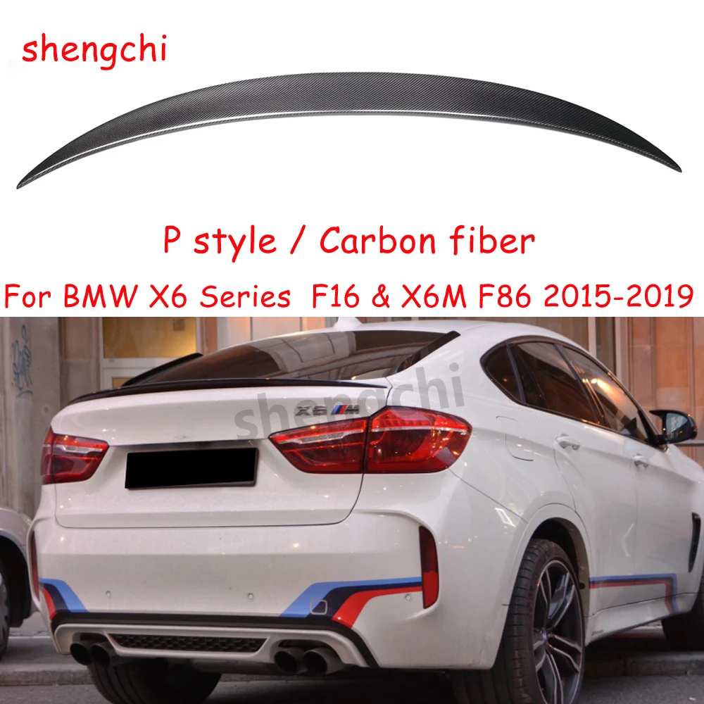 X6 F16 X6M F86 P Style Carbon Fiber Rear Trunk Spoiler For BMW X6 F16 X6M F86 sDrive35i xDrive35i xDrive50i Spoiler 2015-2019
X6 F16 X6M F86 P Style Carbon Fiber Rear Trunk Spoiler For BMW X6 F16 X6M F86 sDrive35i xDrive35i xDrive50i Spoiler 2015-2019