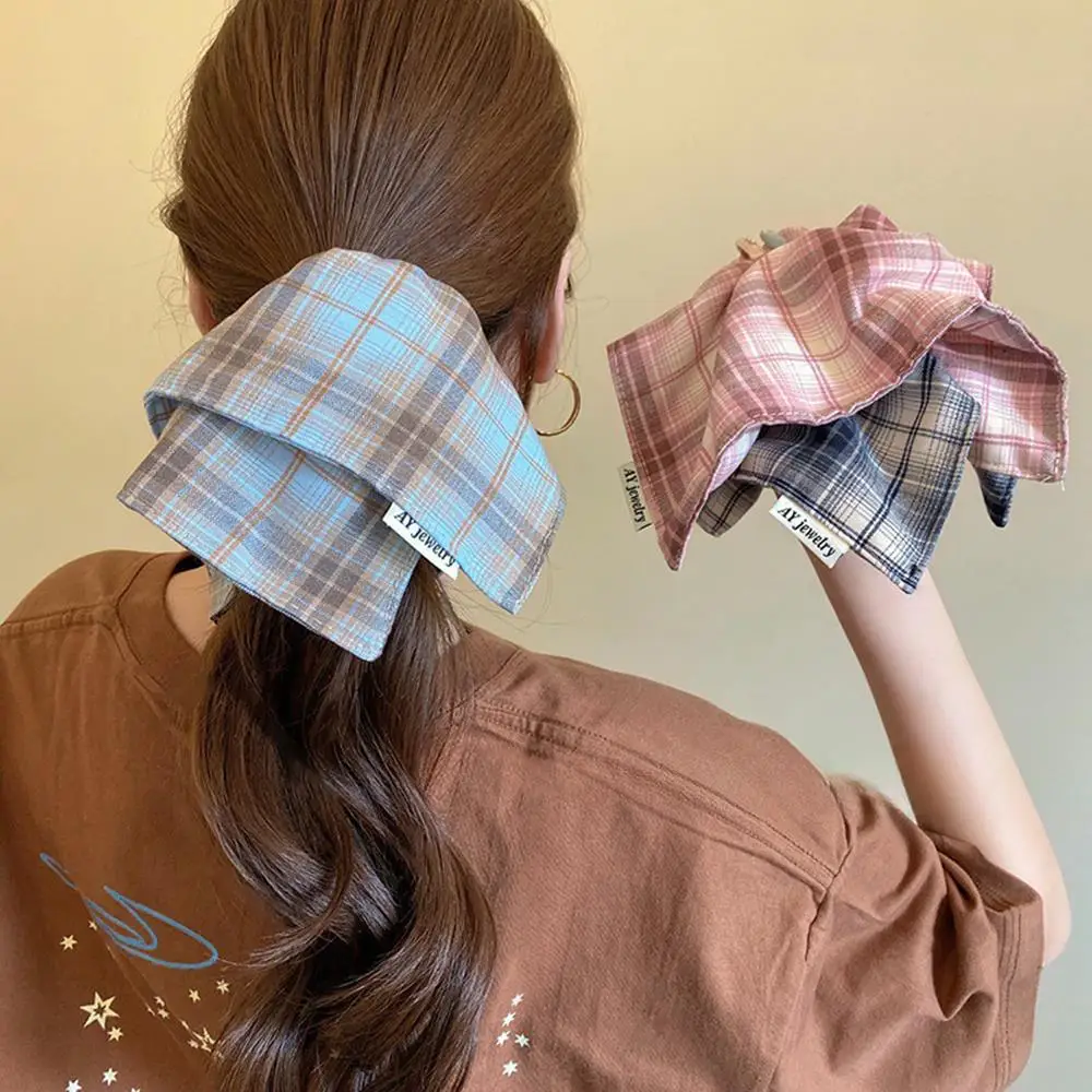 New Plaid Print Square Large Intestine Elastic Hair Band for Women Niche Design Scarf hair Ties Ponytail Holder Hair Accessories
New Plaid Print Square Large Intestine Elastic Hair Band for Women Niche Design Scarf hair Ties Ponytail Holder Hair Accessories