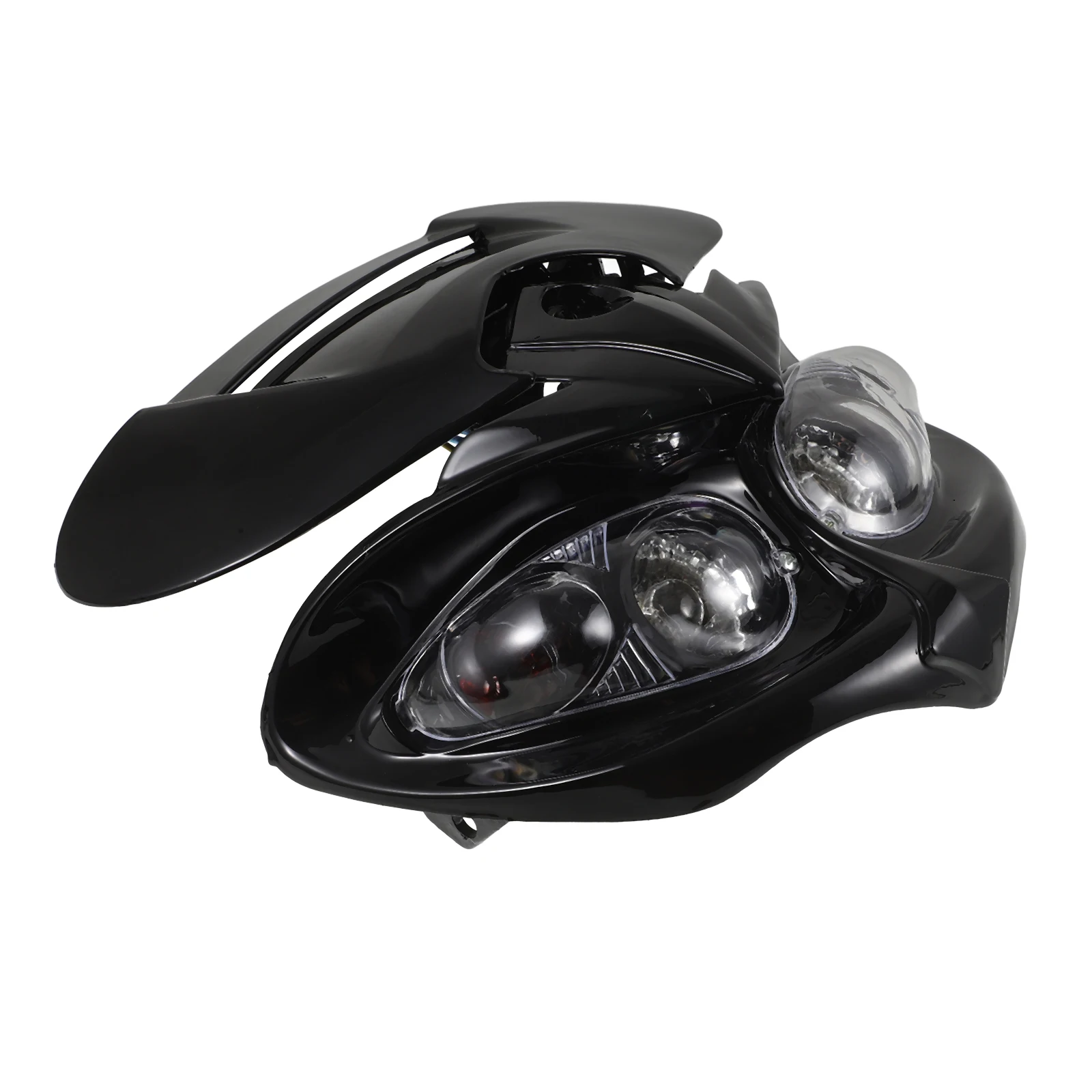 Motorcycle Headlights Cat Enhanced Night Visibility ABS Motocross Front Driving Lamp Work
Motorcycle Headlights Cat Enhanced Night Visibility ABS Motocross Front Driving Lamp Work