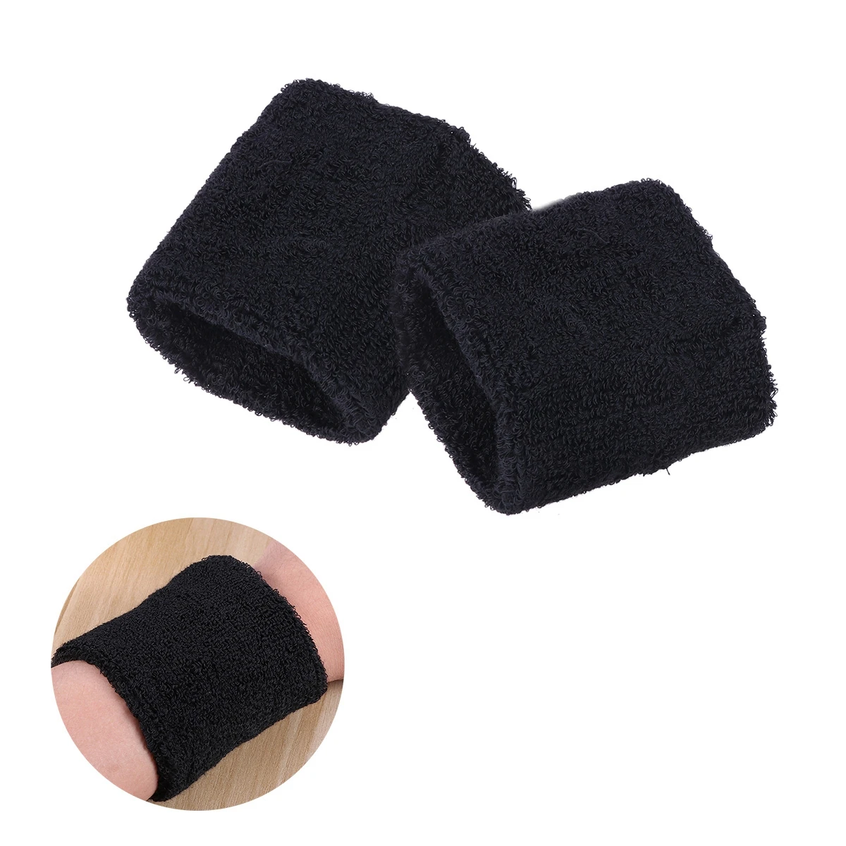 2pc Sweatbands Sports Wristbands Black Mens Running Basketball Headband Fitness Riding Protective
2pc Sweatbands Sports Wristbands Black Mens Running Basketball Headband Fitness Riding Protective