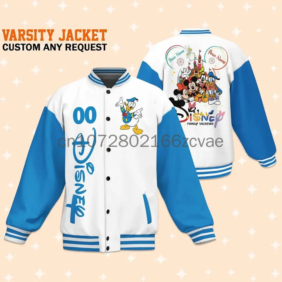 Summer New Disney Donald Duck Baseball Jacket Disney Custom Casual Baseball Jacket Oversize Street Men's and Women's Jacket
Summer New Disney Donald Duck Baseball Jacket Disney Custom Casual Baseball Jacket Oversize Street Men's and Women's Jacket