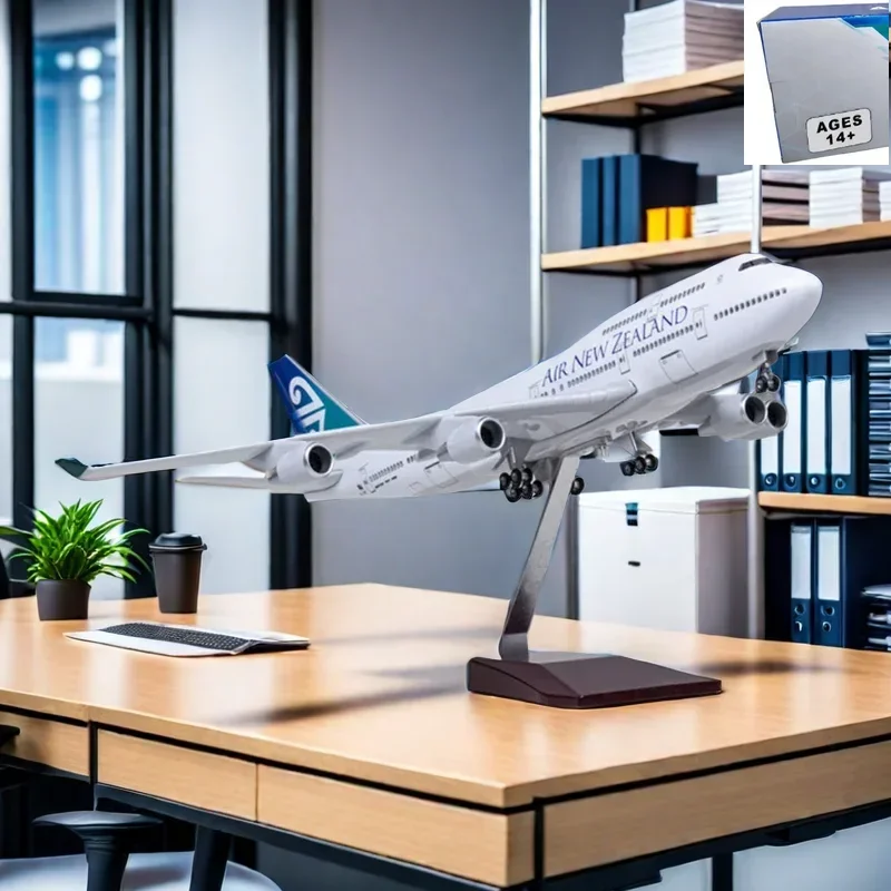 47CM 1/150 Scale Resin Airplane Model toys B747 New Zealand Airlines Aircraft Model with Light and Wheel Landing Gears Plane Toy
47CM 1/150 Scale Resin Airplane Model toys B747 New Zealand Airlines Aircraft Model with Light and Wheel Landing Gears Plane Toy