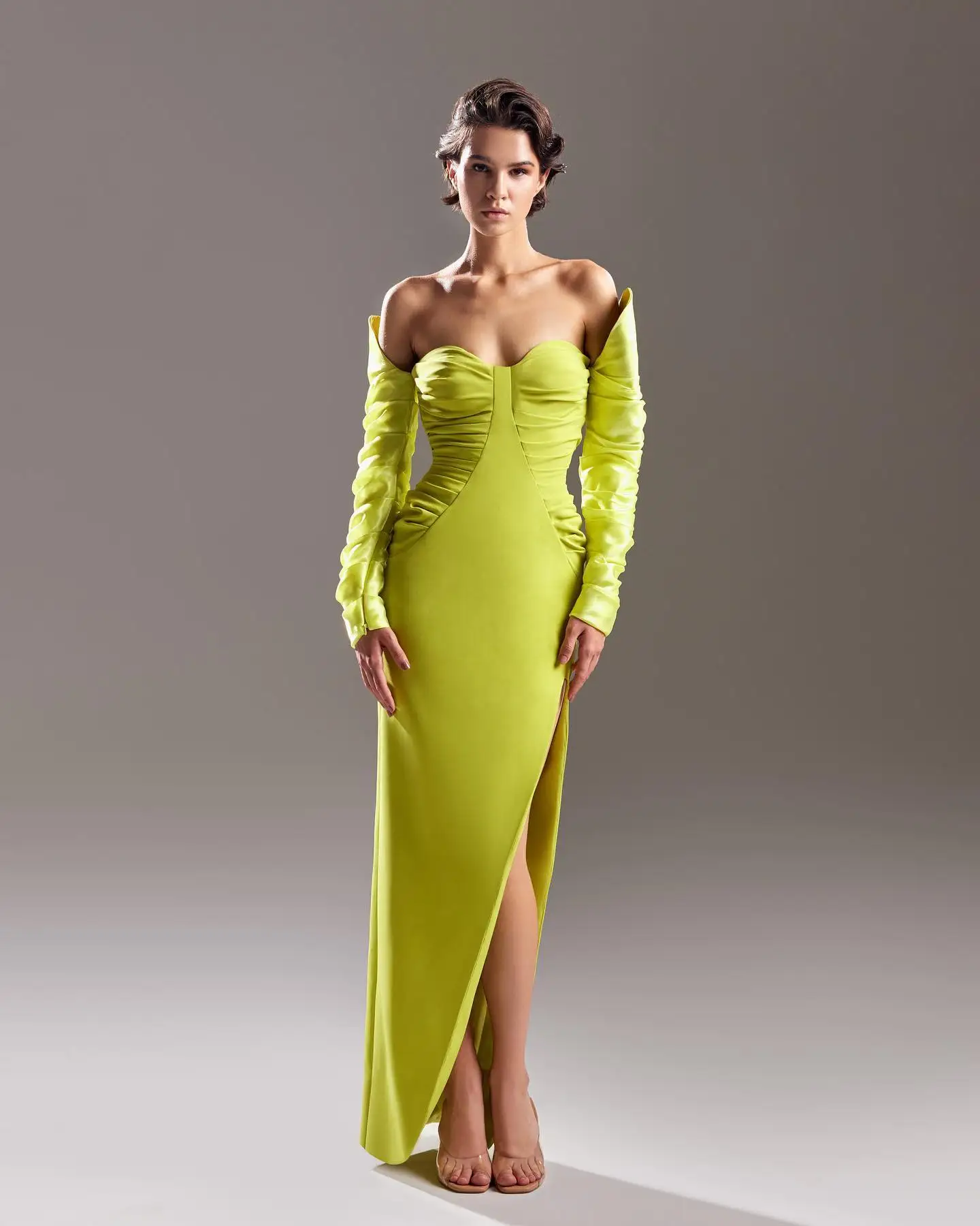 Customized Delicate Jersey Off the Shoulder Evening Dresses Sexy Long Sleeves Celebrity Gowns Custom Size Special Occasion Gowns
Customized Delicate Jersey Off the Shoulder Evening Dresses Sexy Long Sleeves Celebrity Gowns Custom Size Special Occasion Gowns