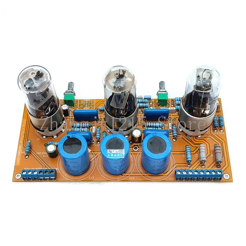 6SN7 6N8P tube tone pre-stage tuning board, bile pre-stage, 6Z5 bile rectifier. Frequency response: 20HZ-28KHZ, gain: 5 times
6SN7 6N8P tube tone pre-stage tuning board, bile pre-stage, 6Z5 bile rectifier. Frequency response: 20HZ-28KHZ, gain: 5 times