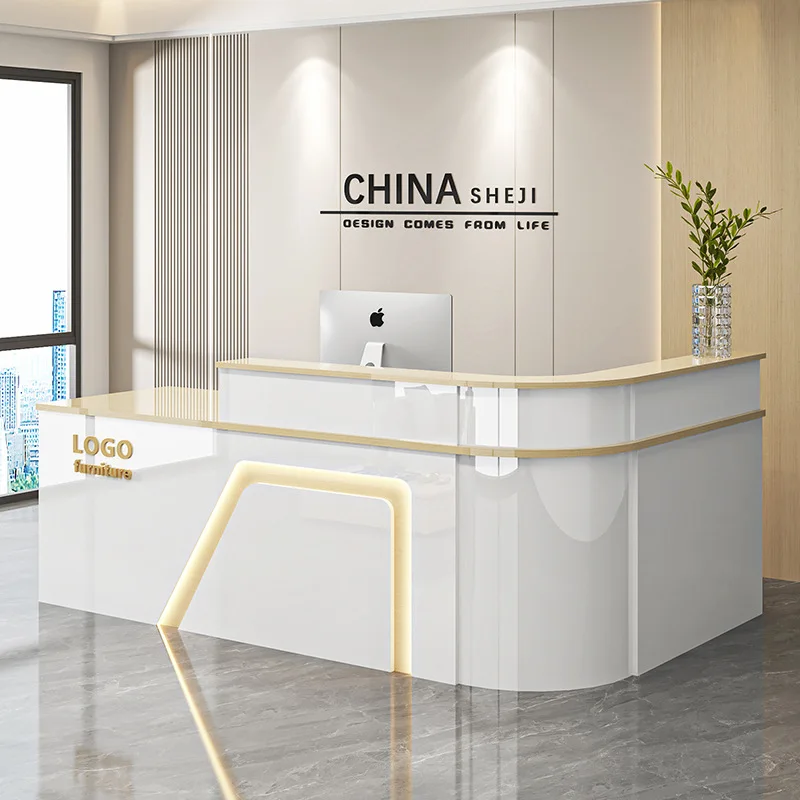Front Desk Curved Checkout Page Shopping Mall Hotel Restaurant High-end Bar Corner Paint Bright Table Service Desk
Front Desk Curved Checkout Page Shopping Mall Hotel Restaurant High-end Bar Corner Paint Bright Table Service Desk