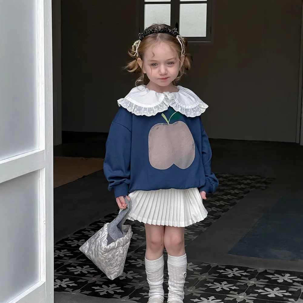 Autumn 2025 New Girls' Apple Lapel Sweatshirt Children's Cartoon Print Lapel Long Sleeve Sweatshirt
Autumn 2025 New Girls' Apple Lapel Sweatshirt Children's Cartoon Print Lapel Long Sleeve Sweatshirt