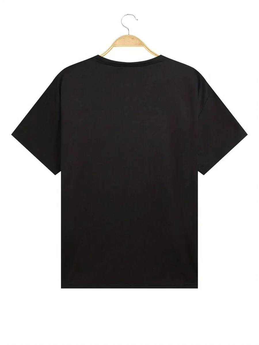 Mens Casual Round Neck Short Sleeve T-Shirt With Letter Print
Mens Casual Round Neck Short Sleeve T-Shirt With Letter Print