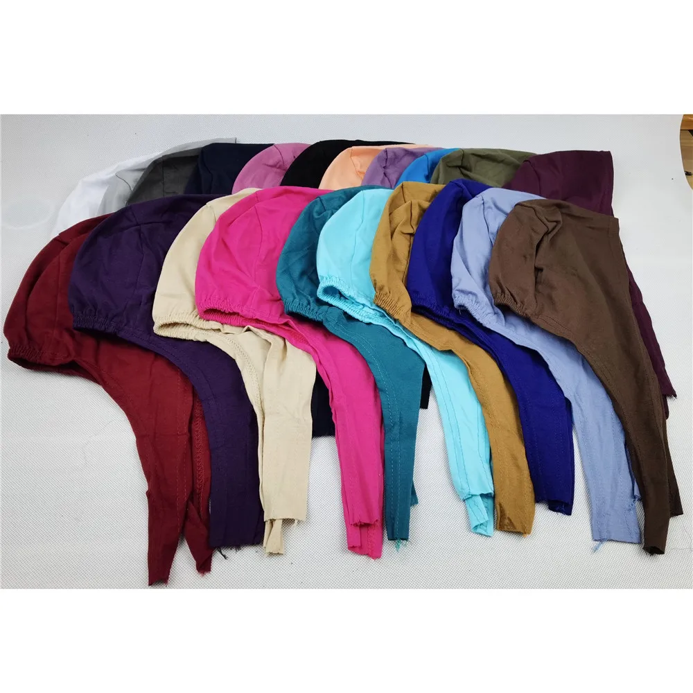 Soft Muslim Turban Hat Inner Hijab Caps Islamic Hair Loss Underscarf Bonnet Tie Back Female Headwrap Mujer Headcover Solid Color
Soft Muslim Turban Hat Inner Hijab Caps Islamic Hair Loss Underscarf Bonnet Tie Back Female Headwrap Mujer Headcover Solid Color