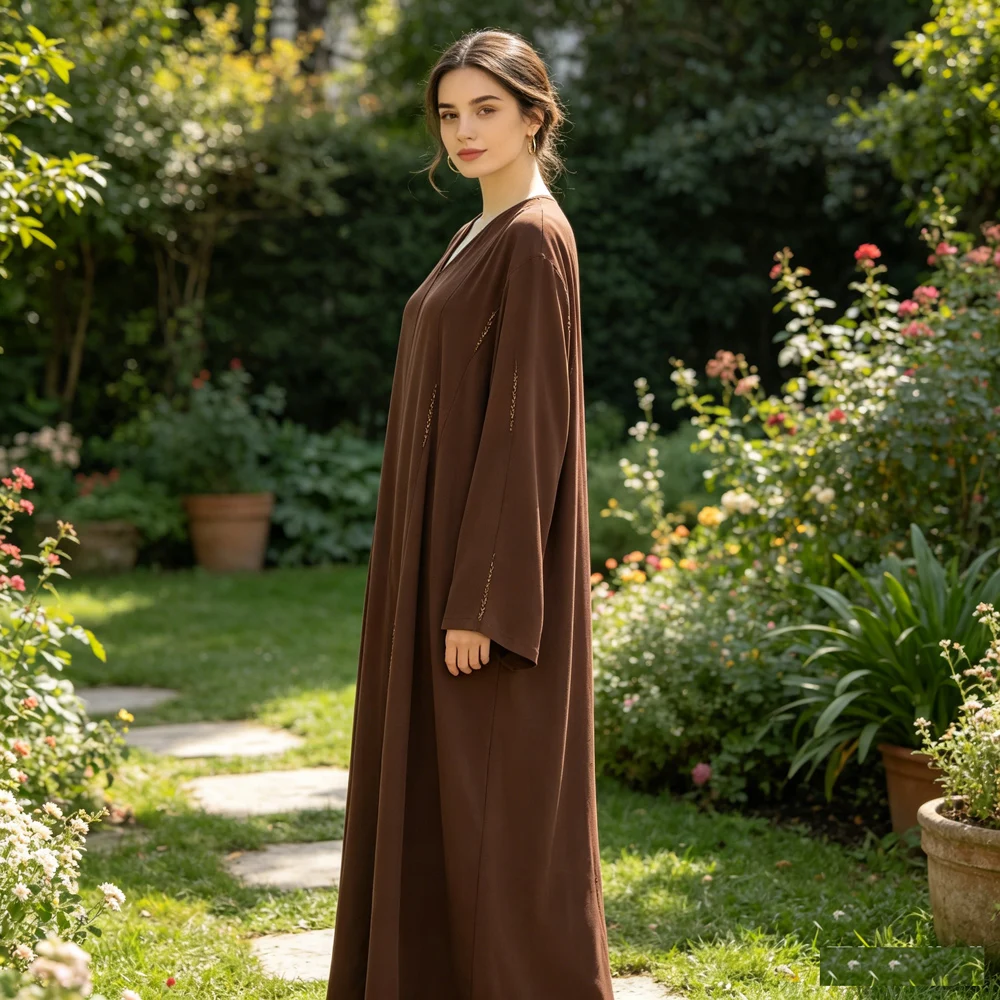 Muslim Women Beading Dress Jalabiya Modest Dubai Abaya Turkey Kaftan Femme Musulmane Islamic Vestido Kebaya Caftan Robe Loose
Muslim Women Beading Dress Jalabiya Modest Dubai Abaya Turkey Kaftan Femme Musulmane Islamic Vestido Kebaya Caftan Robe Loose