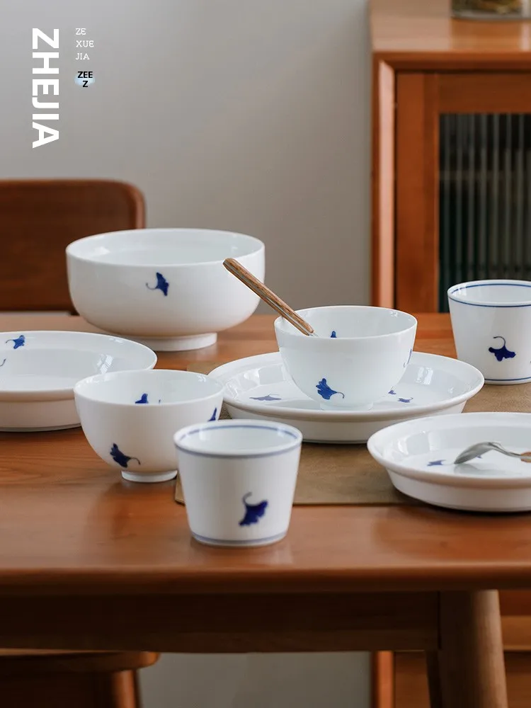Zhejiang Scholar Household Set Hand-Painted High-Temperature Porcelain Dish Plate Chinese Style Customized Dining Utensils
Zhejiang Scholar Household Set Hand-Painted High-Temperature Porcelain Dish Plate Chinese Style Customized Dining Utensils