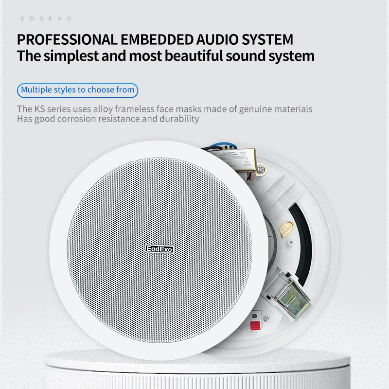 Oupushi 6.5 inch home audio ceiling bluetooth speakers HIFI full range stereo system for indoor kitchen bedroom
Oupushi 6.5 inch home audio ceiling bluetooth speakers HIFI full range stereo system for indoor kitchen bedroom