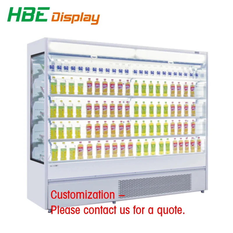 custom.High Quality LED Light Upright Open Drink Display Showcase Supermarket Convenience Cooler Refrigerator
custom.High Quality LED Light Upright Open Drink Display Showcase Supermarket Convenience Cooler Refrigerator