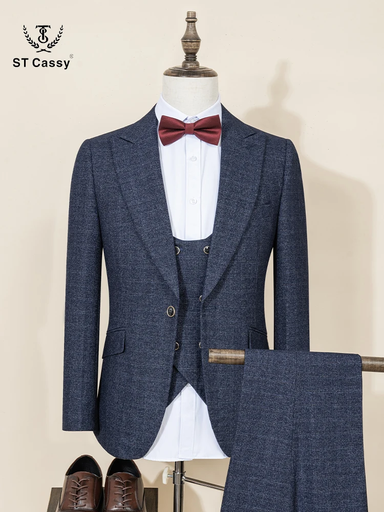 ST Cassy High Quality(jacket+Vest+Pants)Slim fit casual suit Single Breasted Groom Wedding Business Office Men's Suits
ST Cassy High Quality(jacket+Vest+Pants)Slim fit casual suit Single Breasted Groom Wedding Business Office Men's Suits