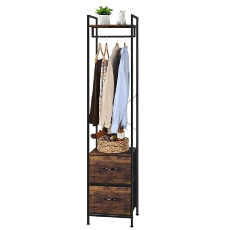 Garment Rack 3 Tiers Clothes Rack Heavy Duty with Fabric Drawers and Storage Shelves Freestanding Closet Organizer Stand Small
Garment Rack 3 Tiers Clothes Rack Heavy Duty with Fabric Drawers and Storage Shelves Freestanding Closet Organizer Stand Small