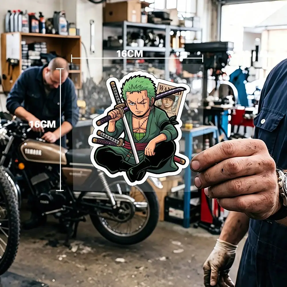 Anime One Piece Roronoa Zoro Waterproof Stickers For Decorating Car Windows Motorcycles And Computers.
Anime One Piece Roronoa Zoro Waterproof Stickers For Decorating Car Windows Motorcycles And Computers.