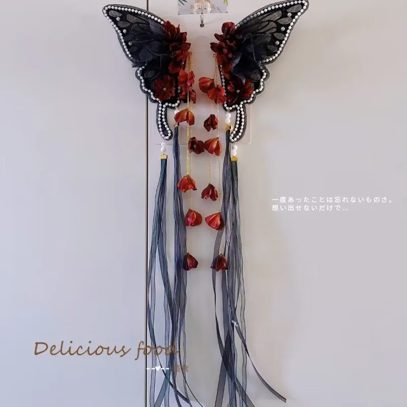 Gothic Black Butterfly Wings Darkly Hair Clip Korean Accessories Paired Lolita Hair Accessories Cute Girl Halloween Gifts
Gothic Black Butterfly Wings Darkly Hair Clip Korean Accessories Paired Lolita Hair Accessories Cute Girl Halloween Gifts