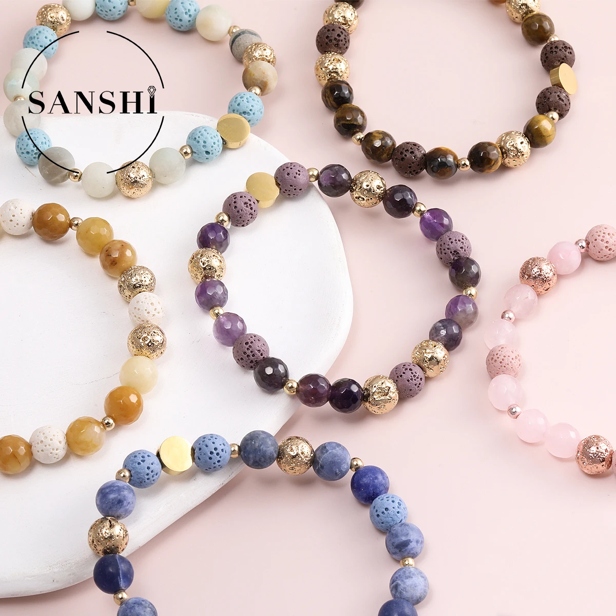 8mm Seven Chakra Natural Colored Volcanic Stone Beaded Bracelet DIY Aromatherapy Essential Oil Diffuser Bracelet Yoga Jewelry
8mm Seven Chakra Natural Colored Volcanic Stone Beaded Bracelet DIY Aromatherapy Essential Oil Diffuser Bracelet Yoga Jewelry
