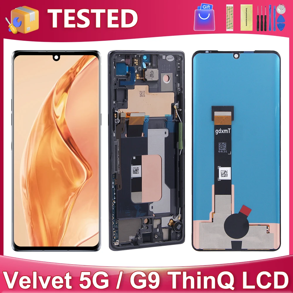 6.8''OEM For LG Velvet 5G For LG G9 ThinQ LM-G900N LM-G900EM LM-G900 LCD Display Touch Screen Digitizer Assembly Replacement
6.8''OEM For LG Velvet 5G For LG G9 ThinQ LM-G900N LM-G900EM LM-G900 LCD Display Touch Screen Digitizer Assembly Replacement