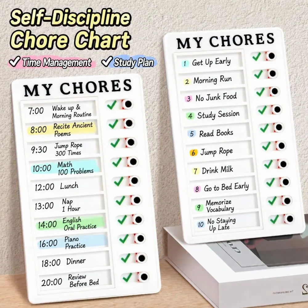 Portable Plastic Chore Chart Sliding Type Reusable My Chores Checklist Board Erasable To Do List Board Home Study
Portable Plastic Chore Chart Sliding Type Reusable My Chores Checklist Board Erasable To Do List Board Home Study