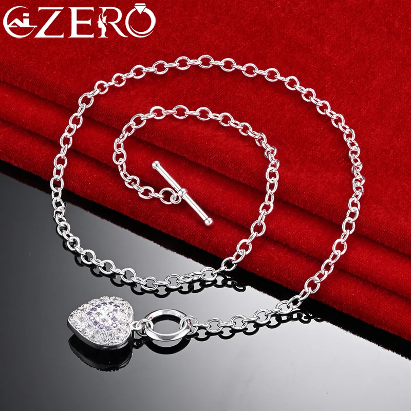Ожерелье ALIZERO из стерлингового серебра 925 пробы с фиолетовым цирконием и подвеской в форме сердца для женщин, свадебное помолвка, искусственное модное Очаровательное украшение, подарок
Ожерелье ALIZERO из стерлингового серебра 925 пробы с фиолетовым цирконием и подвеской в форме сердца для женщин, свадебное помолвка, искусственное модное Очаровательное украшение, подарок