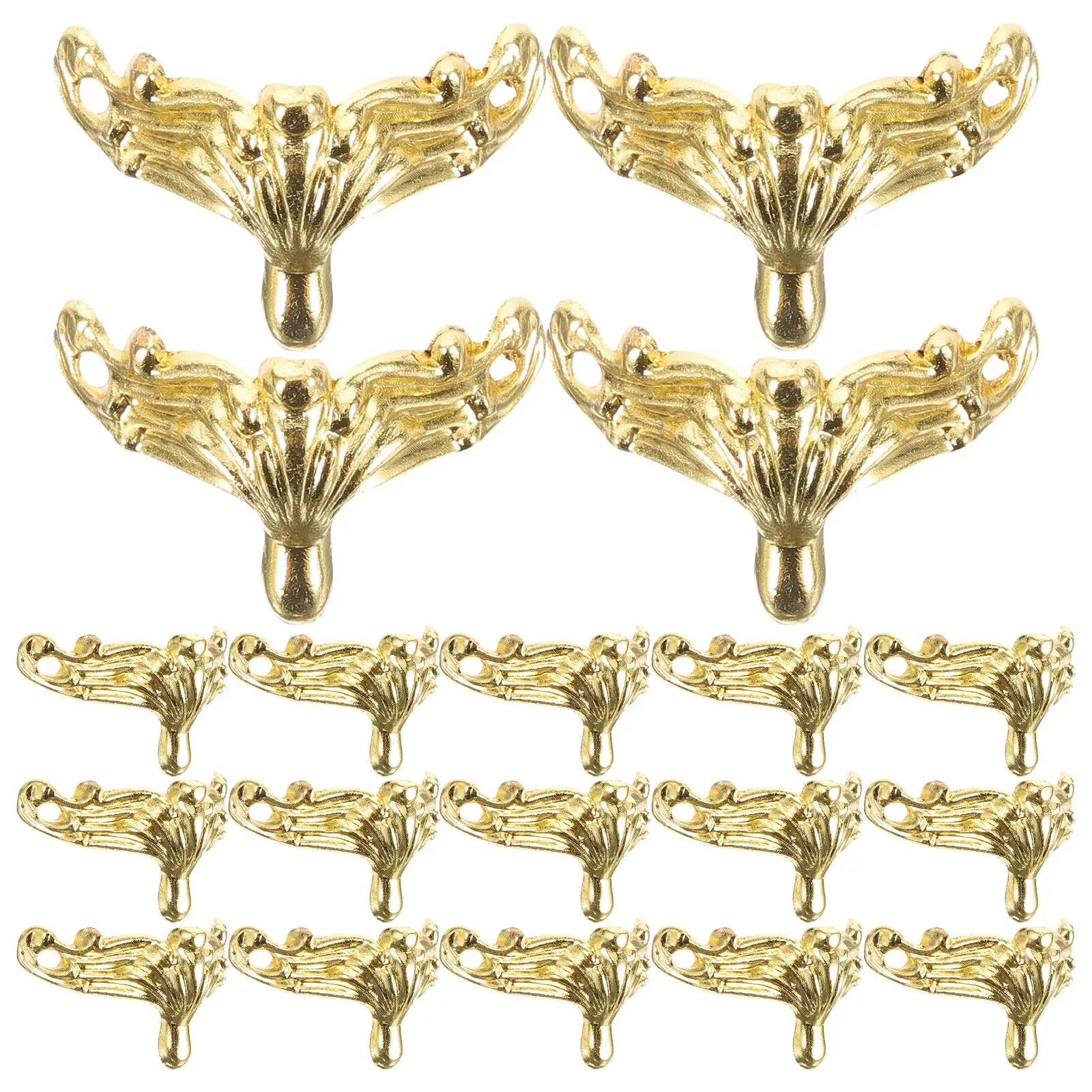20Pcs Retro Decorative Furniture Legs Gold Wooden Case Legs Jewelry Box Support Protective Feet Vintage Style Wooden Box Feet
20Pcs Retro Decorative Furniture Legs Gold Wooden Case Legs Jewelry Box Support Protective Feet Vintage Style Wooden Box Feet