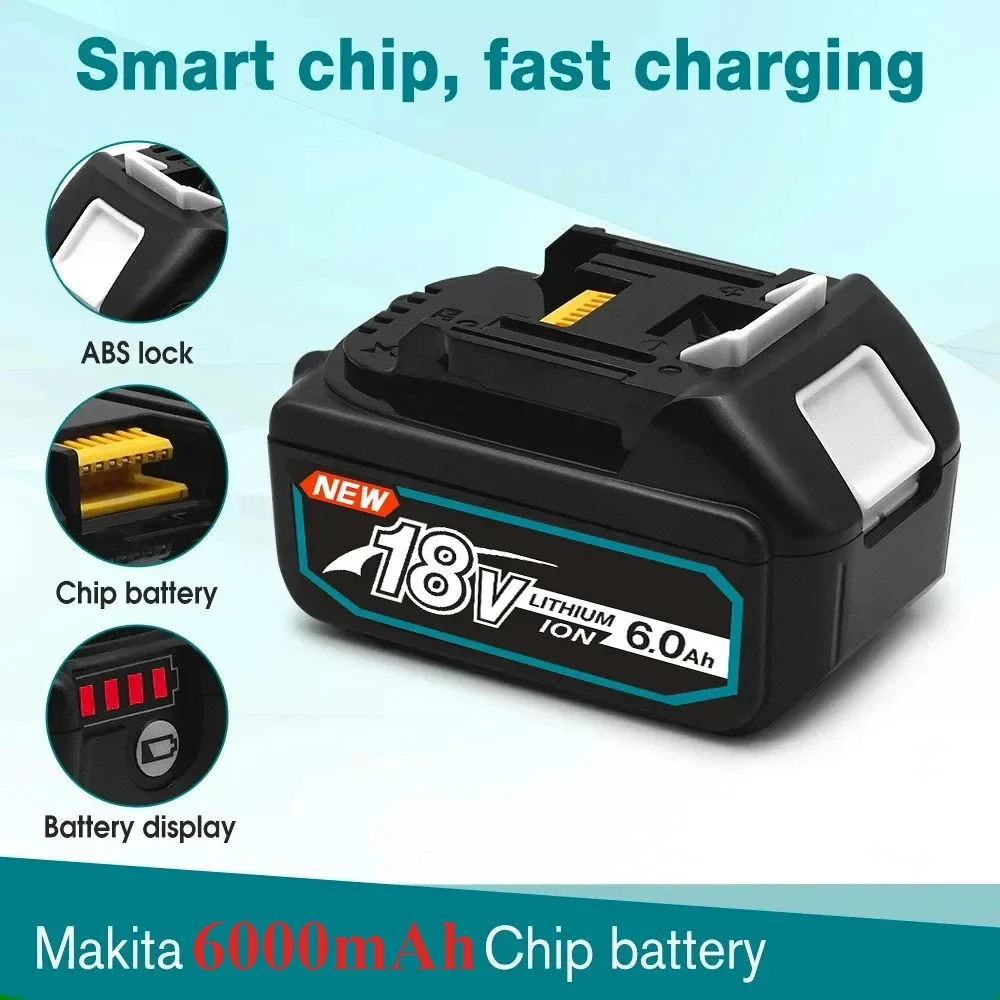 Литий-ионный аккумулятор 18 В 6,0 Ач для Makita 18 В BL1840 BL1850 BL1830 BL1860B 3,0 Ач 5,0 Ач 6,0 Ач, оригинальная аккумуляторная батарея 18650
Литий-ионный аккумулятор 18 В 6,0 Ач для Makita 18 В BL1840 BL1850 BL1830 BL1860B 3,0 Ач 5,0 Ач 6,0 Ач, оригинальная аккумуляторная батарея 18650
