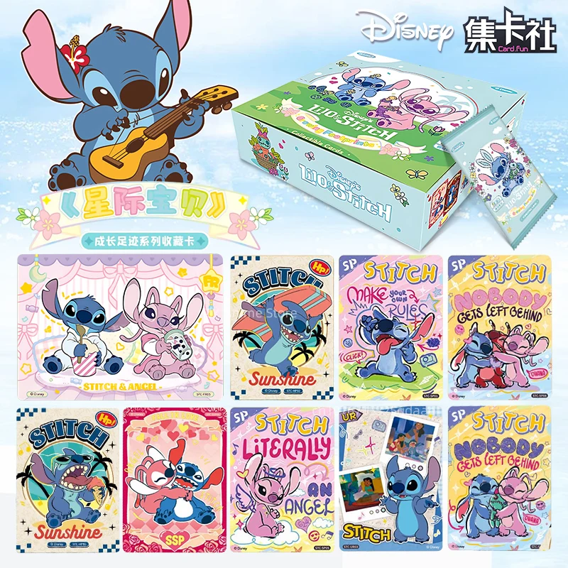 Подлинная карта Disney Lilo & Stitch, серия следов роста, вырезанные карты персонажей, коллекционные карты аниме, детские игрушки, подарки
Подлинная карта Disney Lilo & Stitch, серия следов роста, вырезанные карты персонажей, коллекционные карты аниме, детские игрушки, подарки